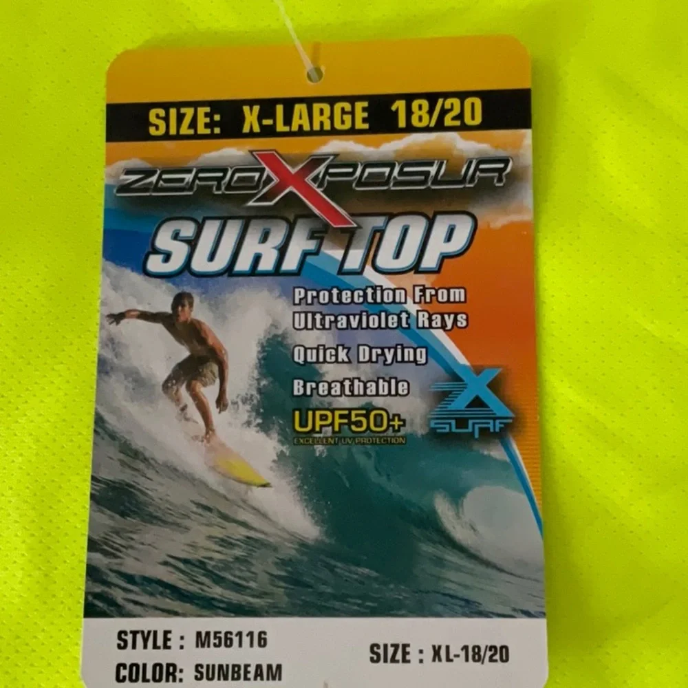Swim Trunks Sun Protection Set Shirt Swim Shorts Surf Top 2 pc set Boys XL 18-20